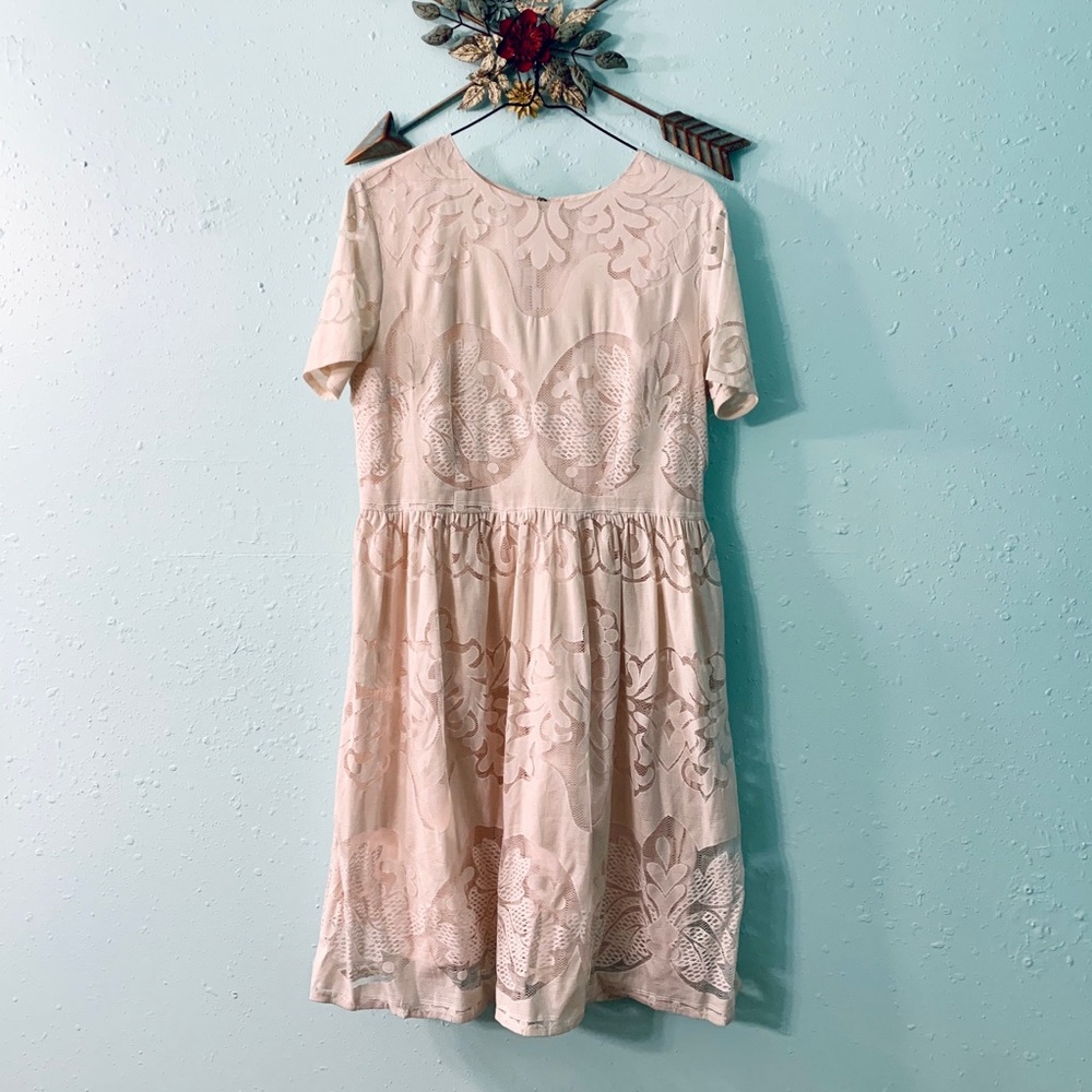 Anthropologie - Pepa Loves Ivory Lace Dress - Sz L